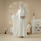 5-Piece Set Farasha Abaya, Premium Farasha Textured Open Abaya (MOA095)
