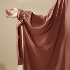 5-Piece Set Farasha Abaya, Premium Farasha Textured Open Abaya (MOA095)