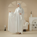 5-Piece Set Farasha Abaya, Premium Farasha Textured Open Abaya (MOA095)