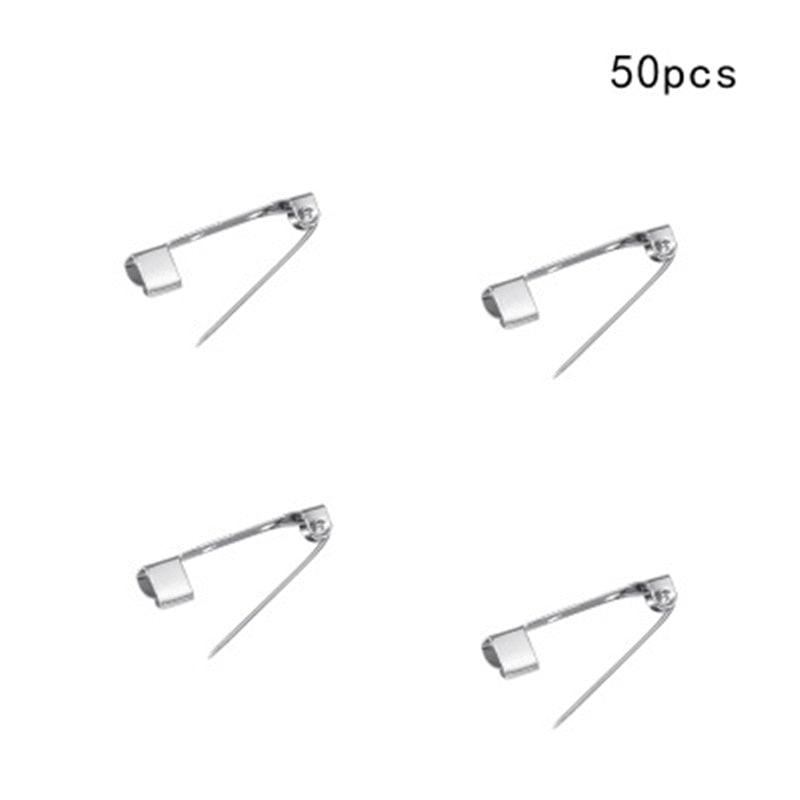 50 Pcs/Lot 15 20 25 30 35 mm 40mm Brooch Clip Base Pin Safety Pin Brooch Set Blank Base For Jewelry Making Supplies Bar Pins Brooch Pin Backs Safety Clasp Gold and Silver Safety Pins Stevvex