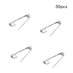 50 Pcs/Lot 15 20 25 30 35 mm 40mm Brooch Clip Base Pin Safety Pin Brooch Set Blank Base For Jewelry Making Supplies Bar Pins Brooch Pin Backs Safety Clasp Gold and Silver Safety Pins Stevvex