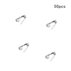 50 Pcs/Lot 15 20 25 30 35 mm 40mm Brooch Clip Base Pin Safety Pin Brooch Set Blank Base For Jewelry Making Supplies Bar Pins Brooch Pin Backs Safety Clasp Gold and Silver Safety Pins Stevvex