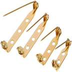 50 Pcs/Lot 15 20 25 30 35 mm 40mm Brooch Clip Base Pin Safety Pin Brooch Set Blank Base For Jewelry Making Supplies Bar Pins Brooch Pin Backs Safety Clasp Gold and Silver Safety Pins Stevvex