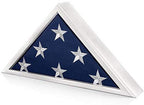 Memorial Flag Display Case for Burial and Presentation Flags, American and Foreign Military Service Commemoration, 5x9 Feet (White) The Military Gift Store