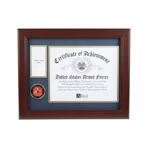 U.S. Marine Corps Medallion 8-Inch by 10-Inch Certificate and Medal Frame The Military Gift Store