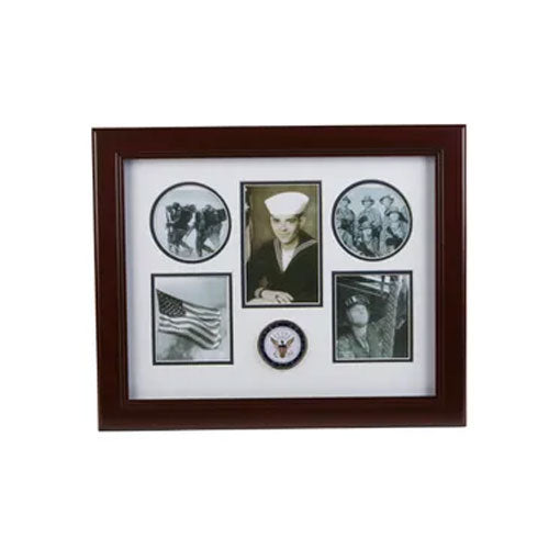 U.S. Navy Medallion 5 Picture Collage Frame The Military Gift Store