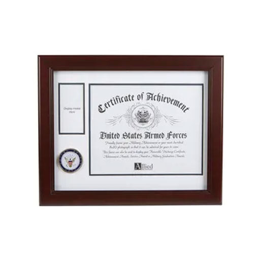 U.S. Navy Medallion 8-Inch by 10-Inch Certificate and Medal Frame The Military Gift Store