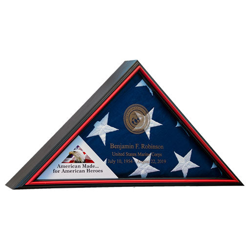 Flags Connections - Tributary Flag Case - Marine Corps. The Military Gift Store