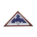 US Flag Display Case with Navy Medallion The Military Gift Store