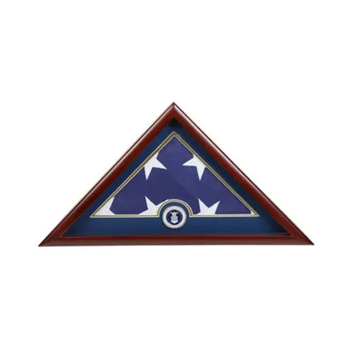US Flag Display Case with Air Force Medallion. The Military Gift Store