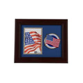 American Flag Medallion 4-Inch by 6-Inch Portrait Picture Frame The Military Gift Store