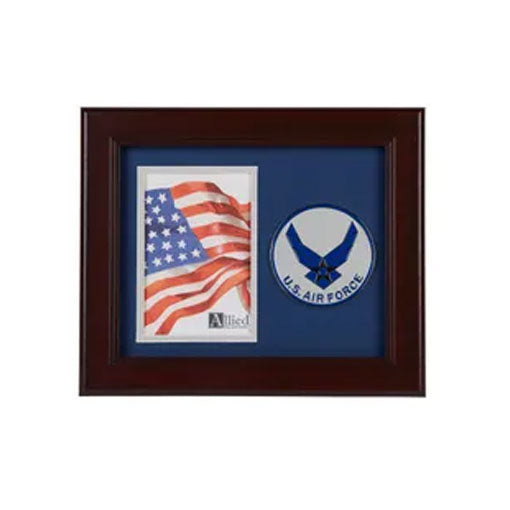 Aim High Air Force Medallion 4-Inch by 6-Inch Portrait Picture Frame The Military Gift Store