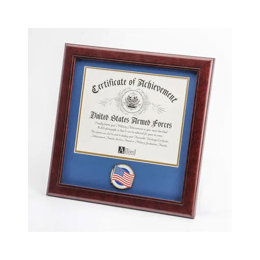 American Flag Medallion 8-Inch by 10-Inch Certificate Frame The Military Gift Store