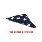 Pre Folded American flag – Great for flag display cases, flag frames, and flag display - 5 ft x 9.5 ft Cotton Flag. The Military Gift Store