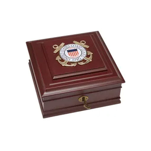 U.S. Coast Guard Medallion Desktop Box The Military Gift Store