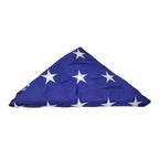 Flags Connections - Pre-Folded American Flags for Flag Display Cases - 5ft x 9.5 ft Flag, American Burial Flag. The Military Gift Store