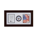 U.S. Navy Medallion 4-Inch by 6-Inch Double Picture Frame The Military Gift Store