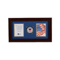 U.S. Coast Guard Medallion 4-Inch by 6-Inch Double Picture Frame The Military Gift Store