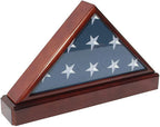 Burial/Funeral Flag Display Case Frame with Pedestal Stand The Military Gift Store