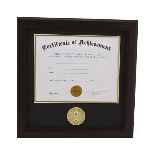 Award of Excellence 8-Inch by 10-Inch Certificate Frame - Mahogany The Military Gift Store