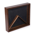 Flag Display Case with Glass Front and Medal Box, Velvet Backing The Military Gift Store
