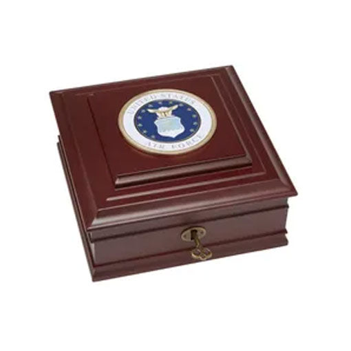 U.S. Air Force Medallion Desktop Box The Military Gift Store
