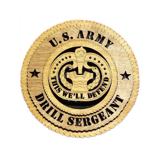 U.S. Army Drill Sergeant Wall Tribute - 12". The Military Gift Store