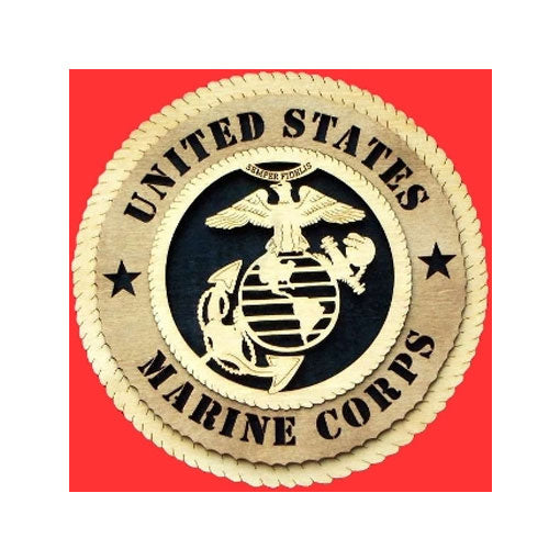 Marine Corp wall tribute, Laser Wall Tributes - 12". The Military Gift Store