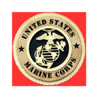 Marine Corp wall tribute, Laser Wall Tributes - 9". The Military Gift Store