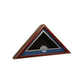US Flag Display Case with Air Force Medallion - mahogany The Military Gift Store