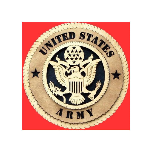 Army Wall Tribute, Army Hand Made Gift - 12". The Military Gift Store