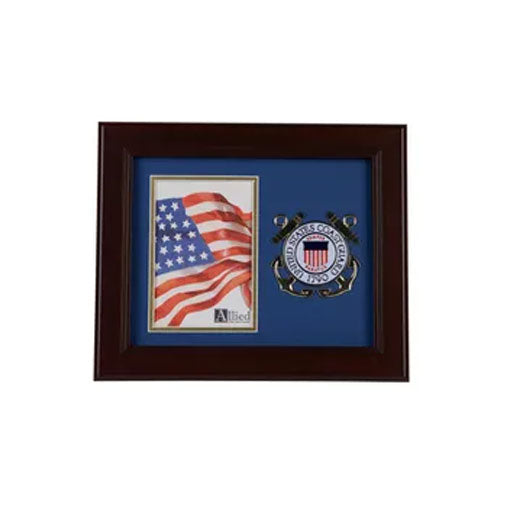 U.S. Coast Guard Medallion 4-Inch by 6-Inch Portrait Picture Frame The Military Gift Store