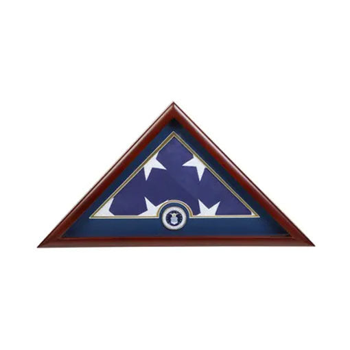 Medallion Flag Display Case, Memorial Flag Display case - Air Force Blue. The Military Gift Store