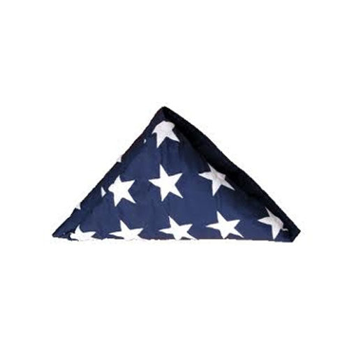 Flags Connections - Pre-Folded American Flags - Fit 5' x 9.5' Casket Flag or Fit 3' x 5' Flag. The Military Gift Store