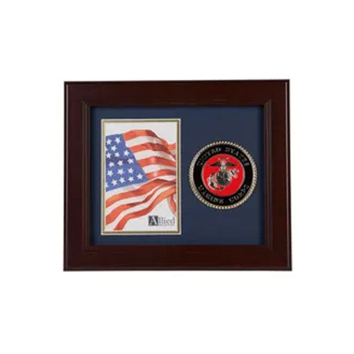 U.S. Marine Corps Medallion 4-Inch by 6-Inch Portrait Picture Frame The Military Gift Store