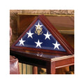American Burial Flag Box, Large Coffin Flag Display Case - 3ft x 5ft American Flag. The Military Gift Store
