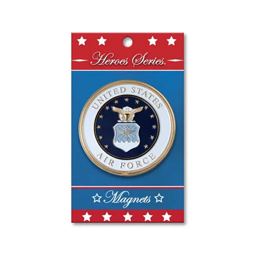 Heroes Series Air Force Medallion Small Magnet - Size 2.25 Inches. The Military Gift Store
