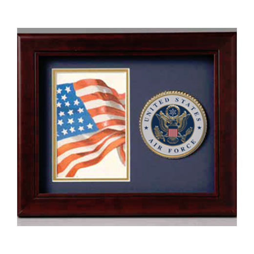 Photo and medallion frame Air Force, Air Force Medallion Frame. The Military Gift Store