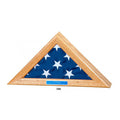 Flag Display Case for 4x6 flag - Oak Finish. The Military Gift Store