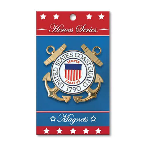 Flags Connections - Heroes Series Coast Guard Medallion Large Magnet - 3.75 Inches. The Military Gift Store