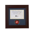 U.S. Marine Corps Medallion 4-Inch by 6-Inch Landscape Picture Frame The Military Gift Store