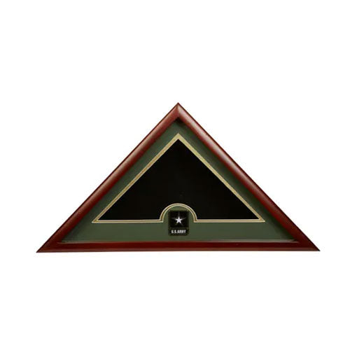 US Flag Display Case with Go Army Medallion. The Military Gift Store