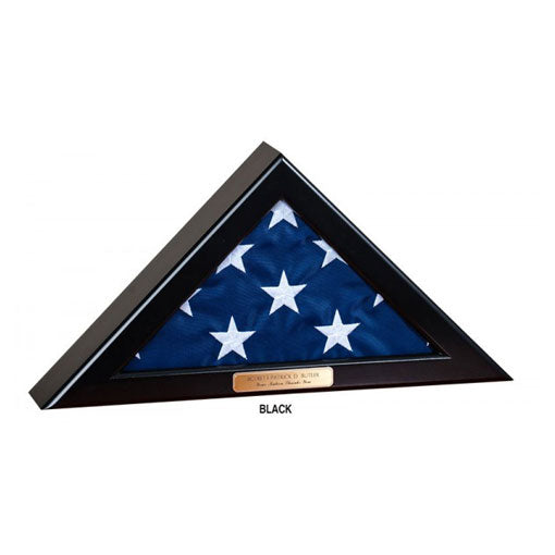 Flag Display Case for 4x6 flag - Cherry Finish. The Military Gift Store