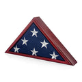 Memorial Flag Display Case for Burial and Presentation Flags Display, 5x9 Feet - Mahogany Color. The Military Gift Store