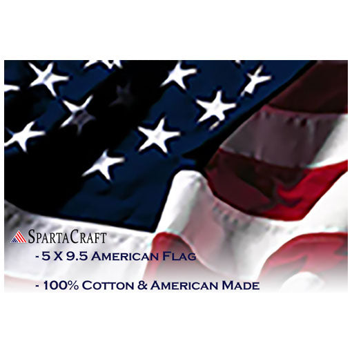 American Made Burial Flag - 5' x 9.5' flag. The Military Gift Store