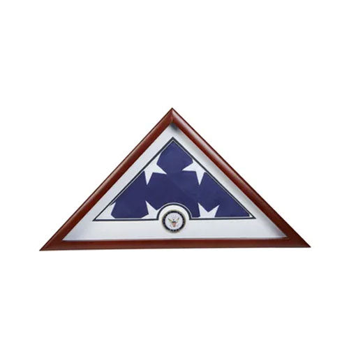 Medallion Flag Display Case, Memorial Flag Display case - Navy Blue. The Military Gift Store
