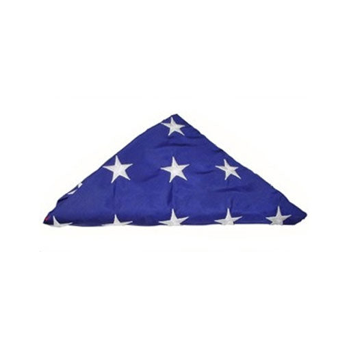 Flags Connections - Folded American Flag, Pre Folded American Flag - 5ft x 9.5 ft Flag, American Burial Flag or 3ft x 5ft American Flag. The Military Gift Store