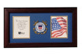 Flag Connections US Coast Guard Medallion Double Picture Frame - Two 4 x 6 Photo Openings The Military Gift Store
