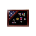 American Corner flag and medal display case, Fit 3 x 5 Flag. The Military Gift Store