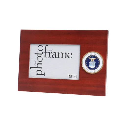 U.S. Air Force Medallion 4-Inch by 6-Inch Desktop Picture Frame The Military Gift Store